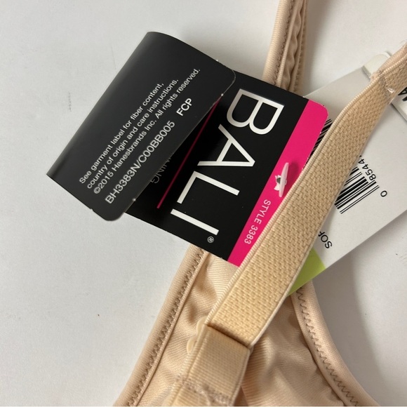 NWT Bali Soft Taupe Silky Smooth Lining Underwire Bra 38B - Picture 5 of 7